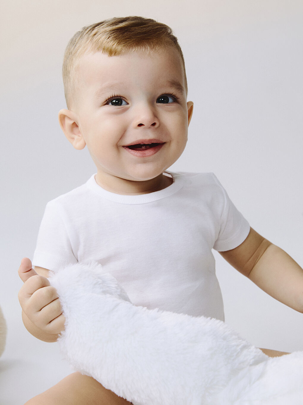 Ekru Basic Erkek Bebek Çıtçıtlı Body 3'lü-8