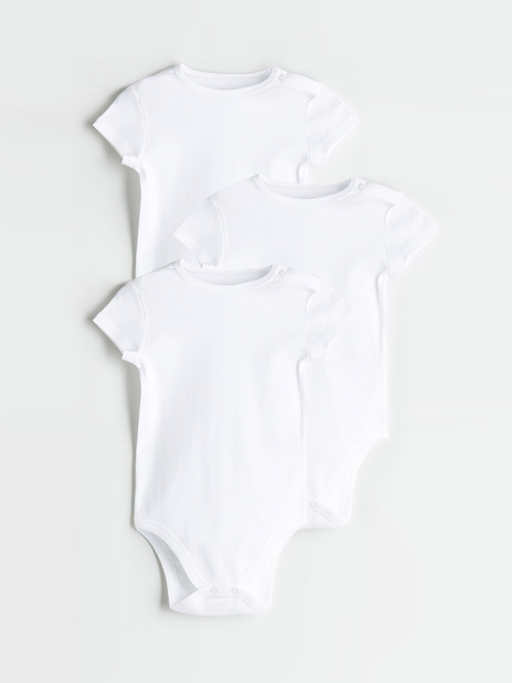 Ekru Basic Erkek Bebek Çıtçıtlı Body 3'lü