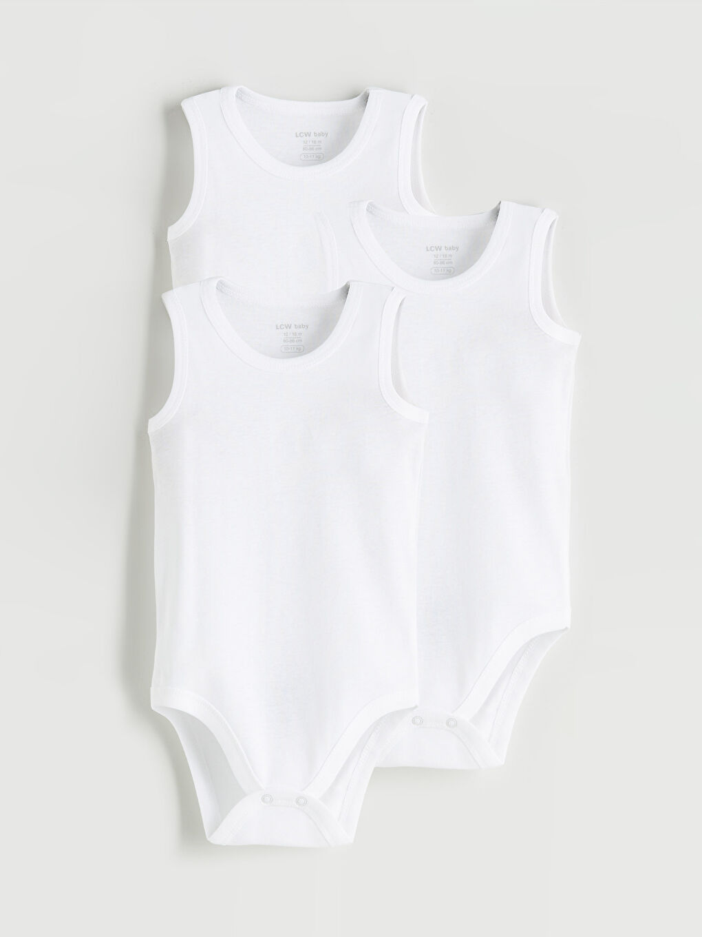 Ekru Basic Erkek Bebek Çıtçıtlı Body 3'lü