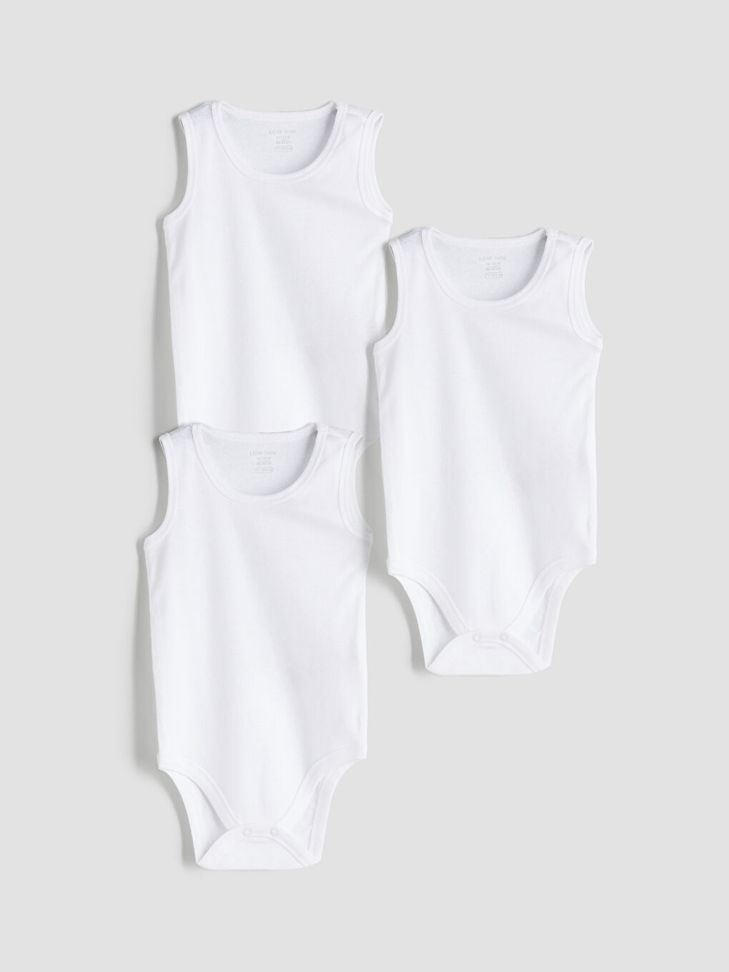 Ekru Basic Erkek Bebek Çıtçıtlı Body 3'lü