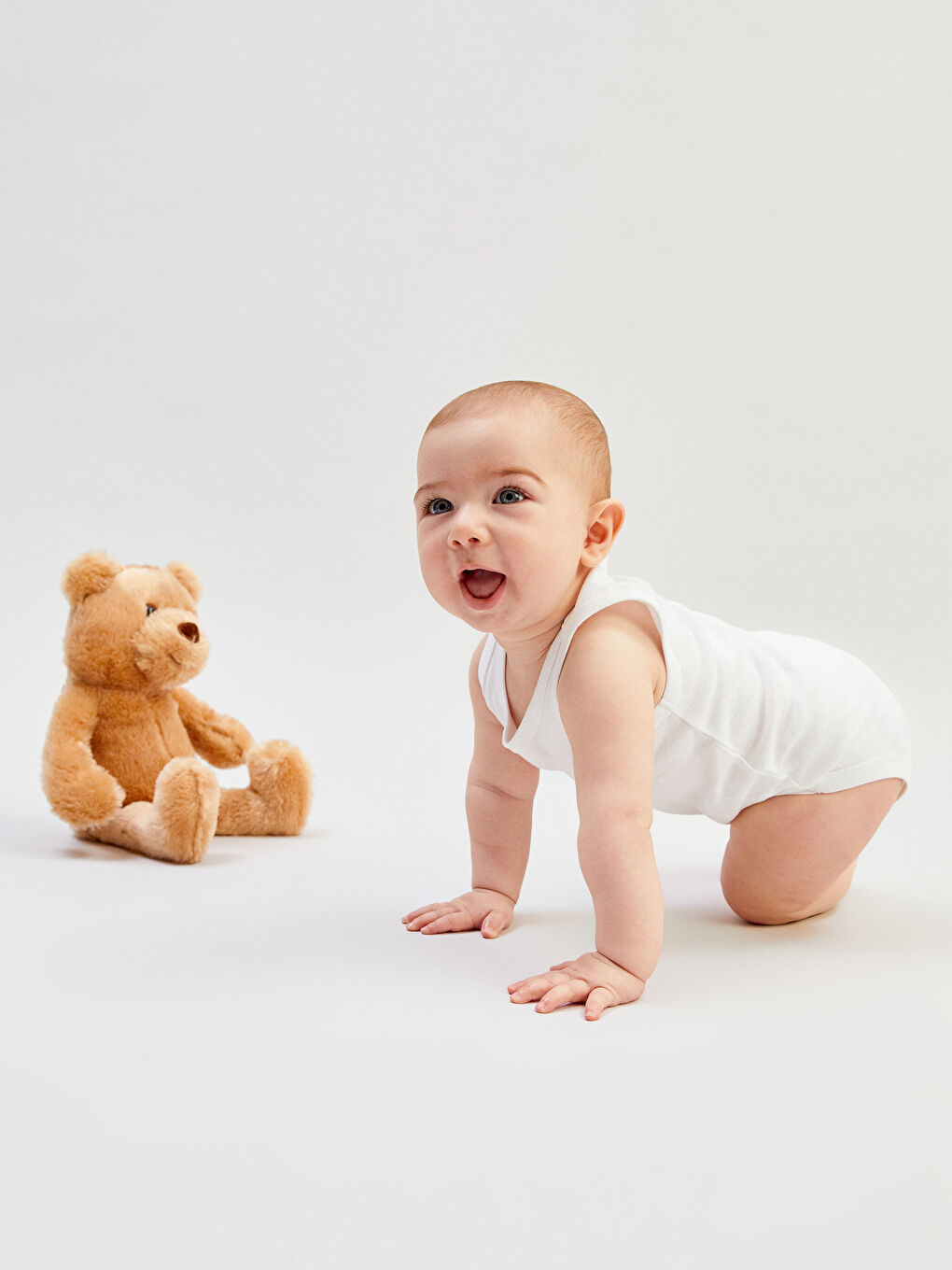 Ekru Basic Erkek Bebek Çıtçıtlı Body 3'lü-1