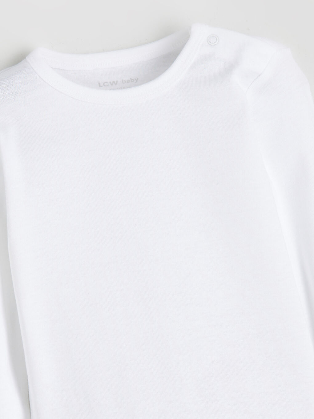 Ekru Bisiklet Yaka Erkek Bebek Çıtçıtlı Bodysuit 2'li-2