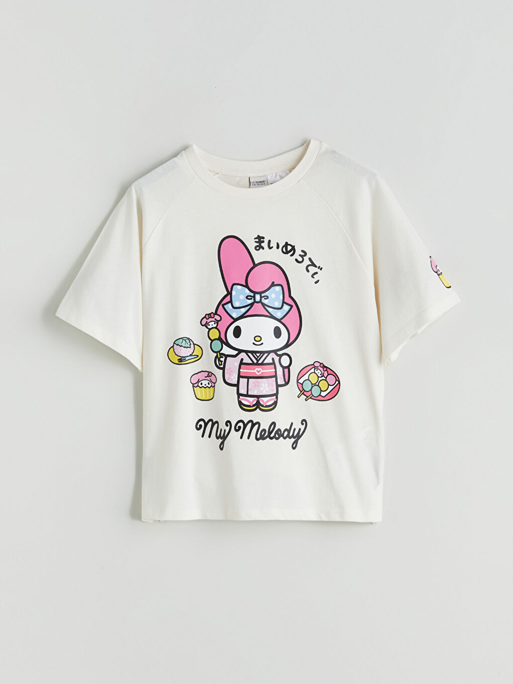 LCW Kids Crew Neck Printed Girls' T-Shirt -W56235Z4-FES