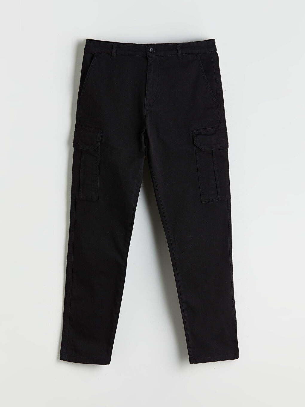Standard Fit Twill Men's Cargo Trousers-4