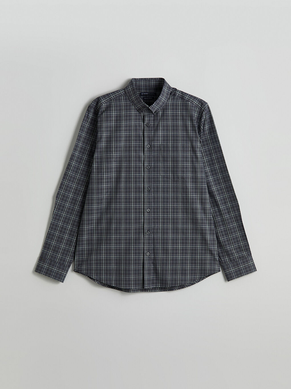 LCWAIKIKI Classic Regular Fit Long Sleeve Plaid Poplin Men's Shirt -W56283Z8-LMK