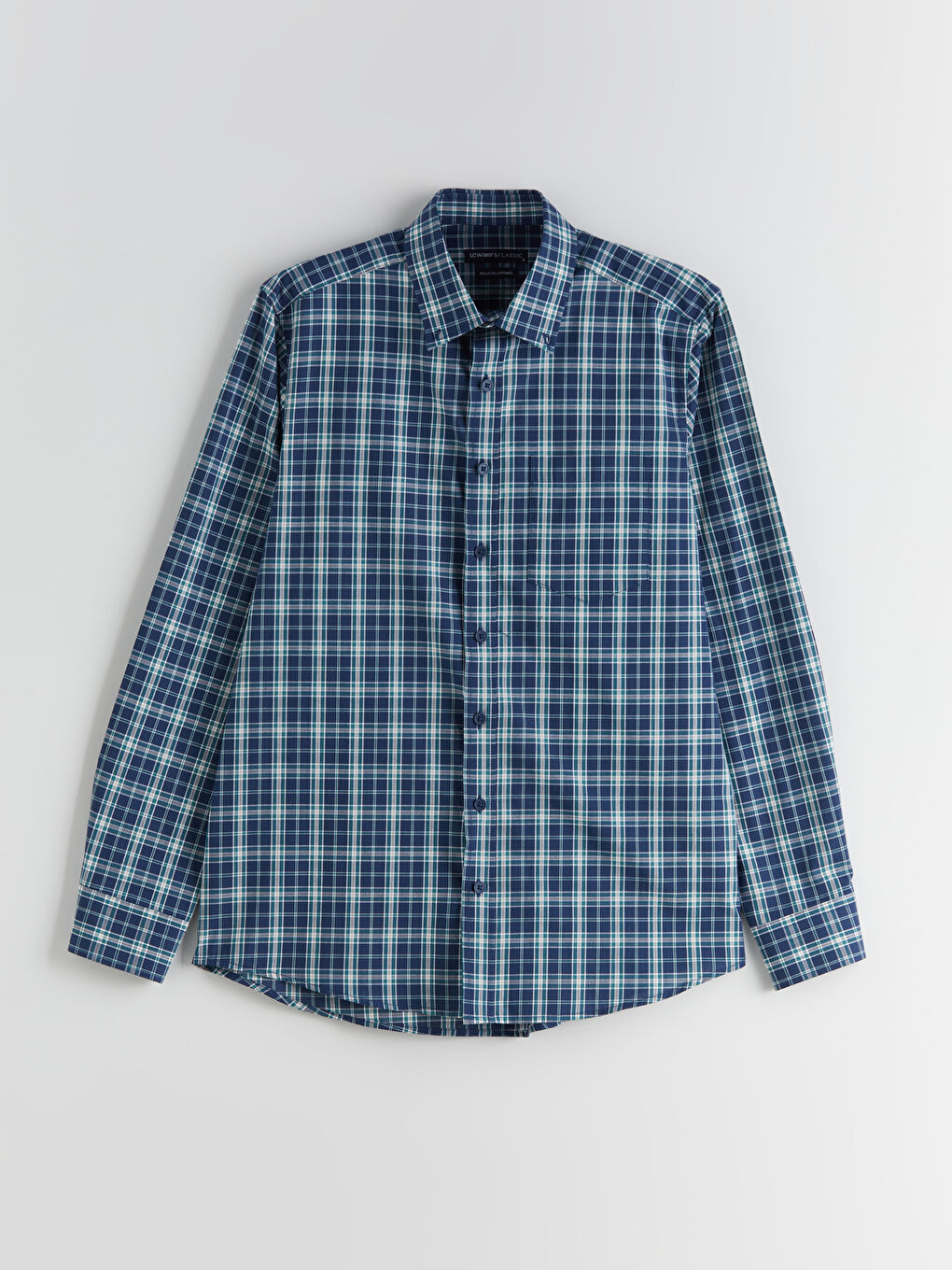 LCWAIKIKI Classic Regular Fit Long Sleeve Plaid Poplin Men's Shirt -W56283Z8-LN6