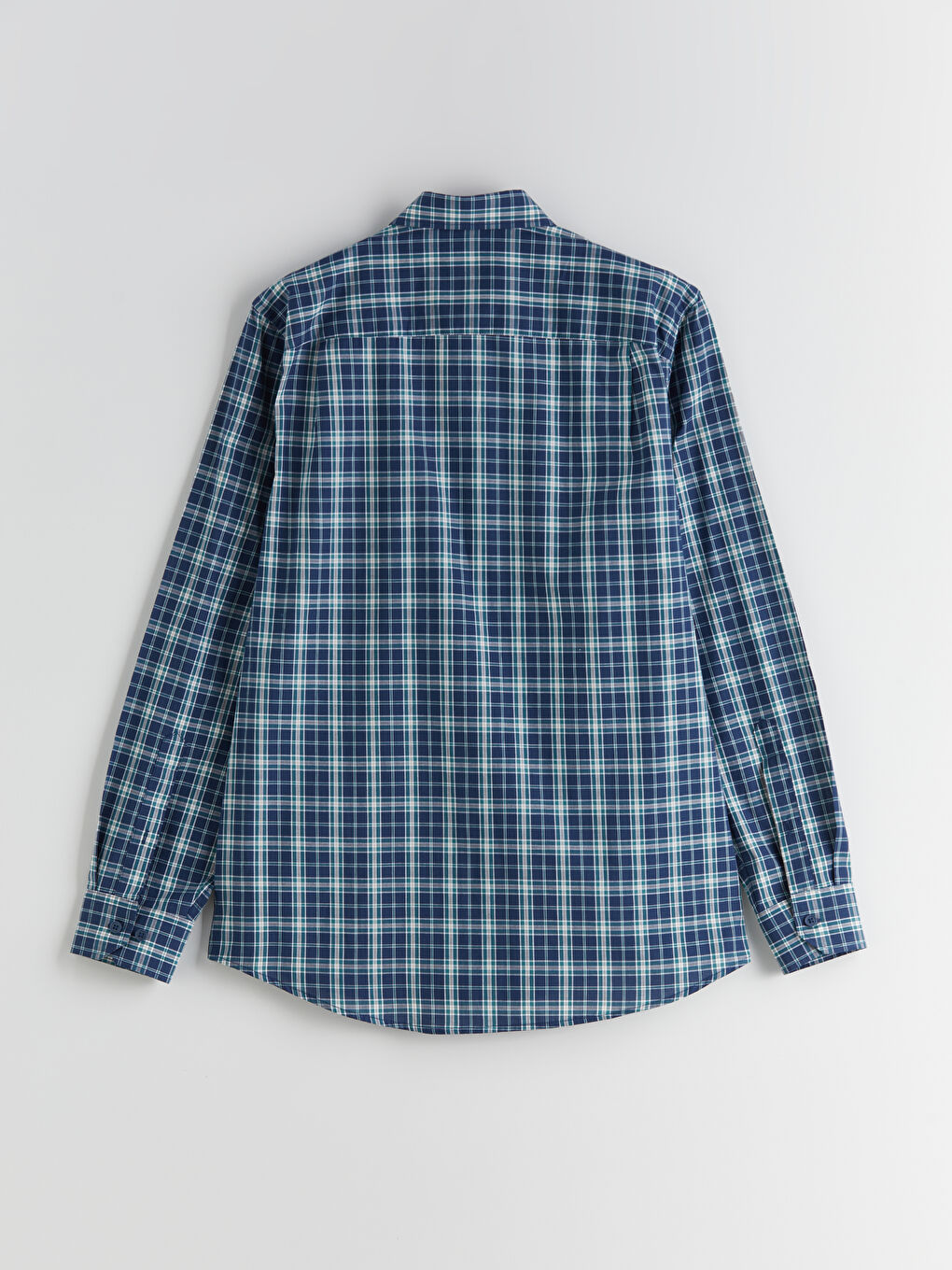 LCWAIKIKI Classic Regular Fit Long Sleeve Plaid Poplin Men's Shirt -W56283Z8-LN6