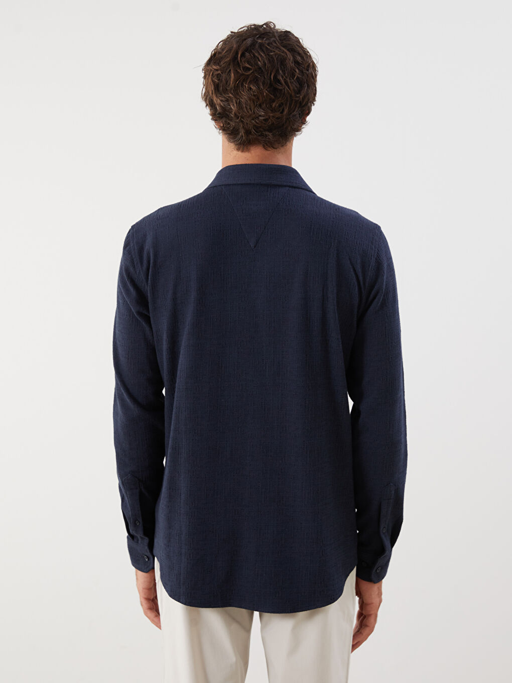 Regular Fit Long Sleeve Men's Shirt-6