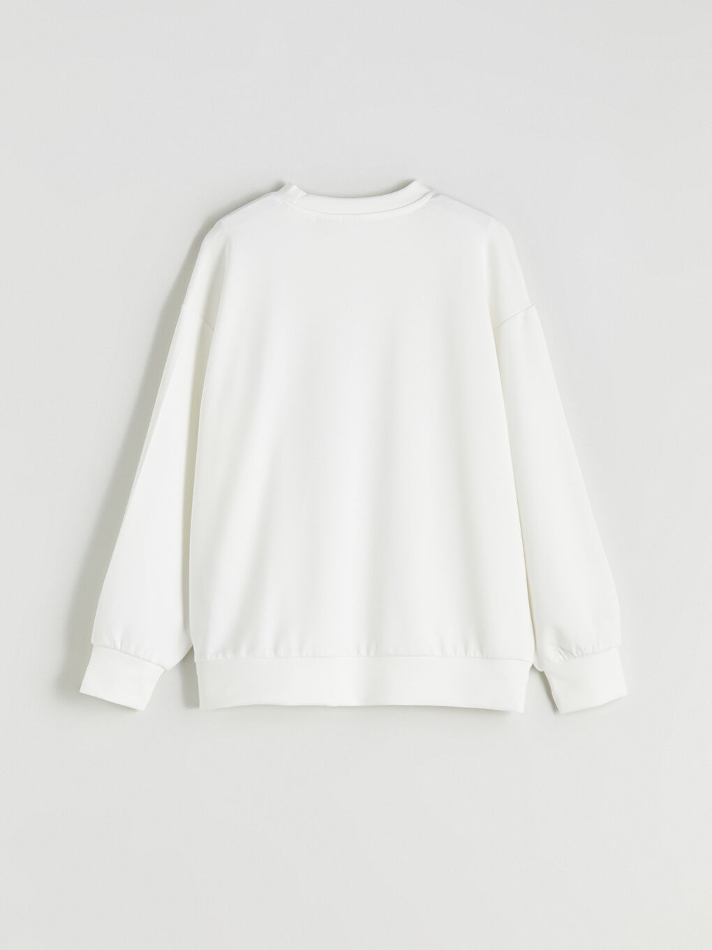 Ekru Stitch ve Angel Baskılı Kız Çocuk Sweatshirt-1