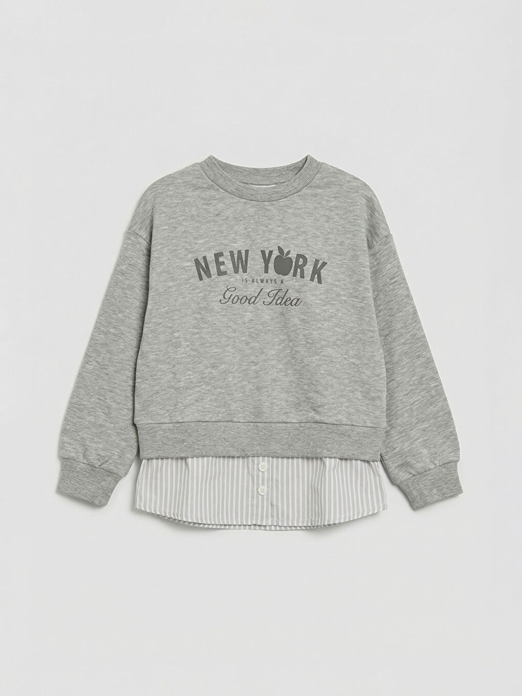 Свитшот с круглым вырезом для девочек