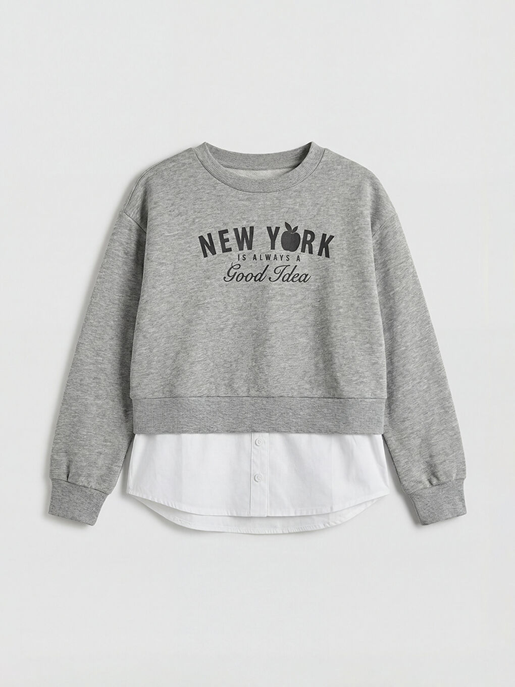 Sweat-shirt GRIS Fille