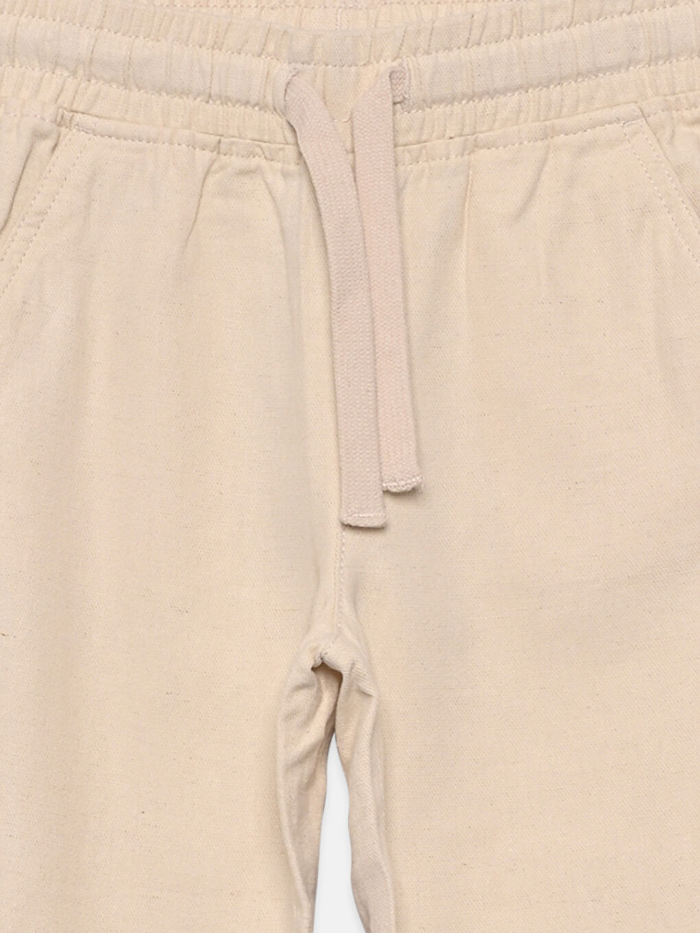 Beli Lastikli Keten Karışımlı Erkek Çocuk Pantolon-2