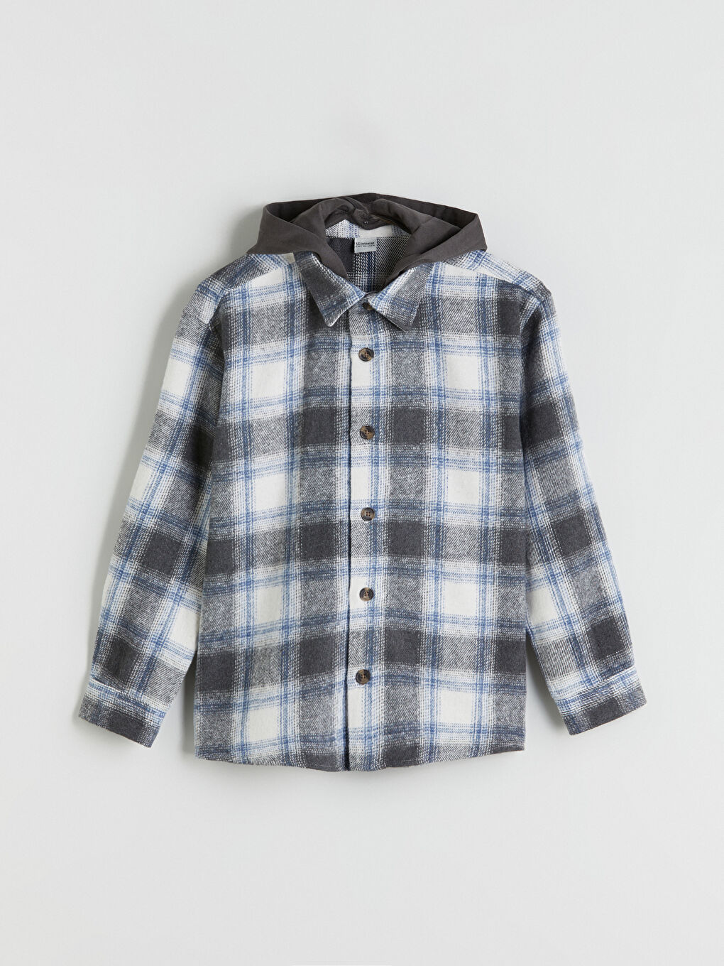 Hooded Plaid Boys' Shirt