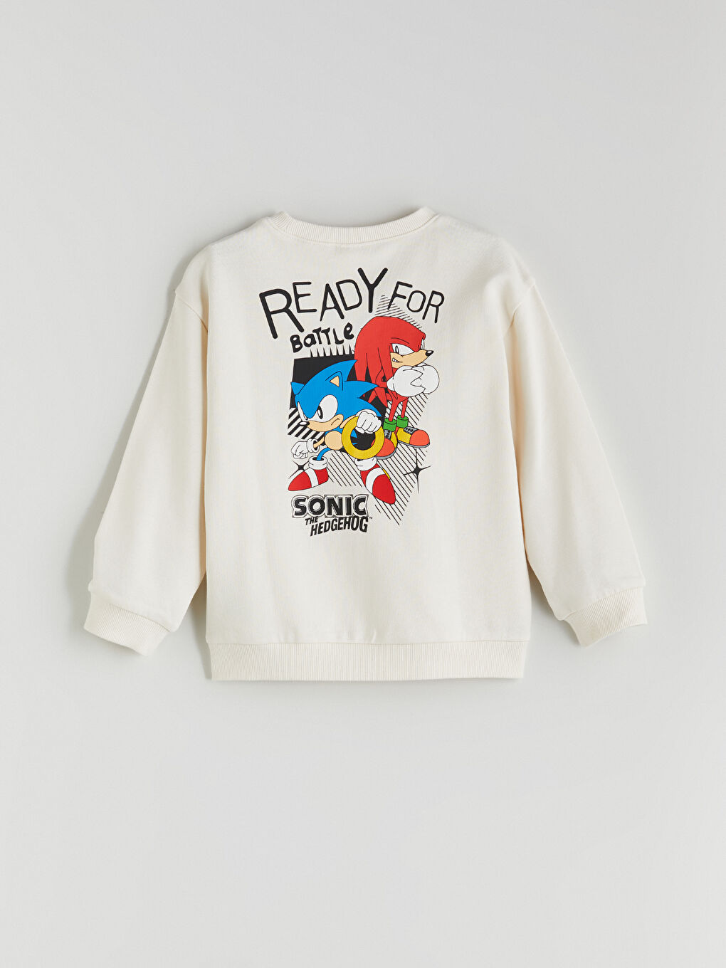 LCW Kids سويتشيرت أولاد مطبوع سونيك بكول مدور -W56386Z1-QVK