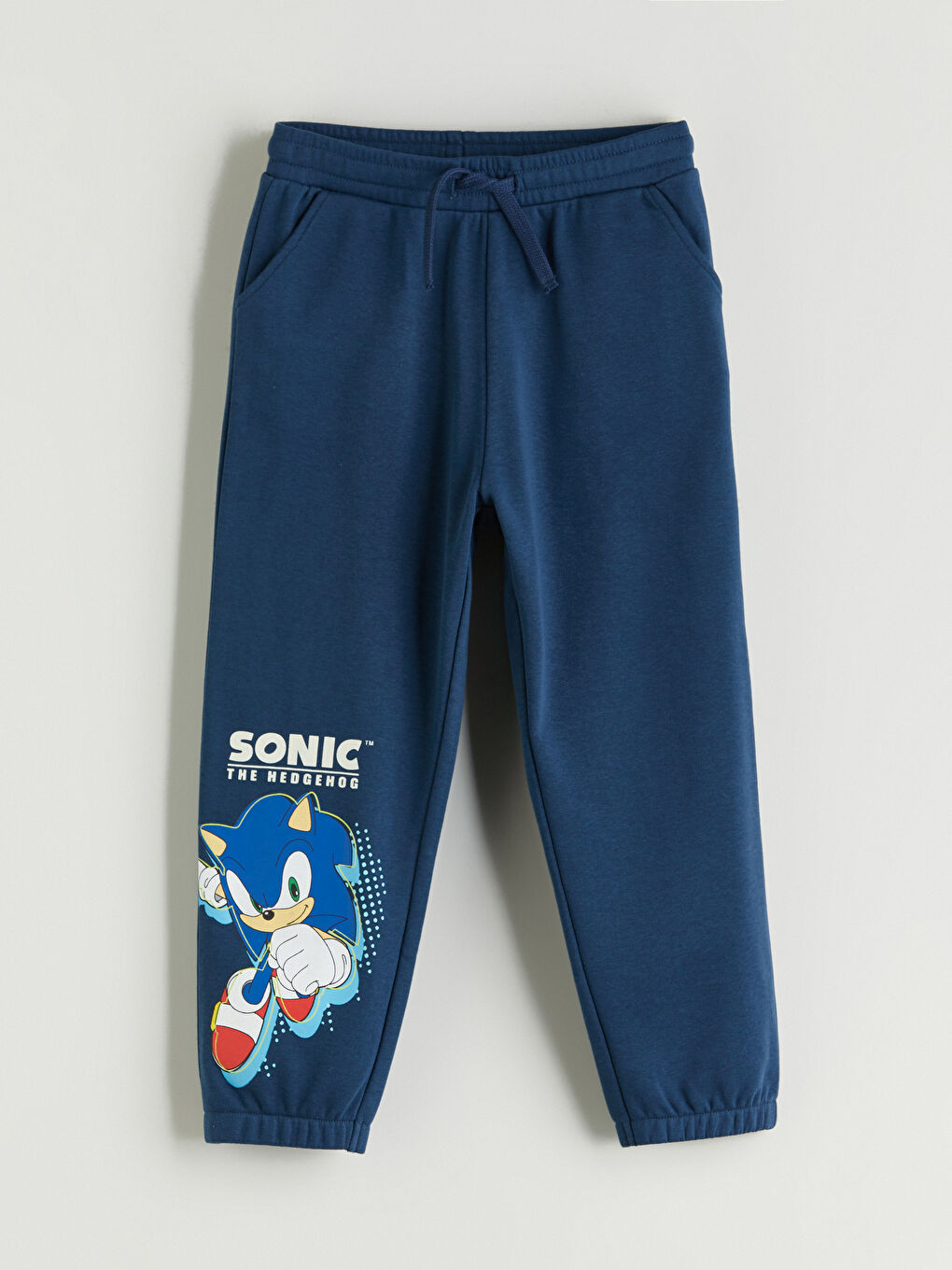 LCW Kids Elastični struk Sonic štampane dečje jogger trenerke -W56387Z1-HKC