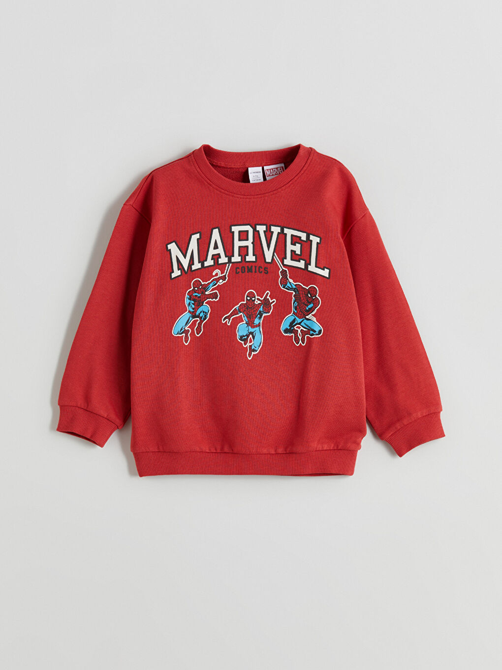 LCW Kids Spider-Man Printed Boys' Sweatshirt -W56392Z1-HQY
