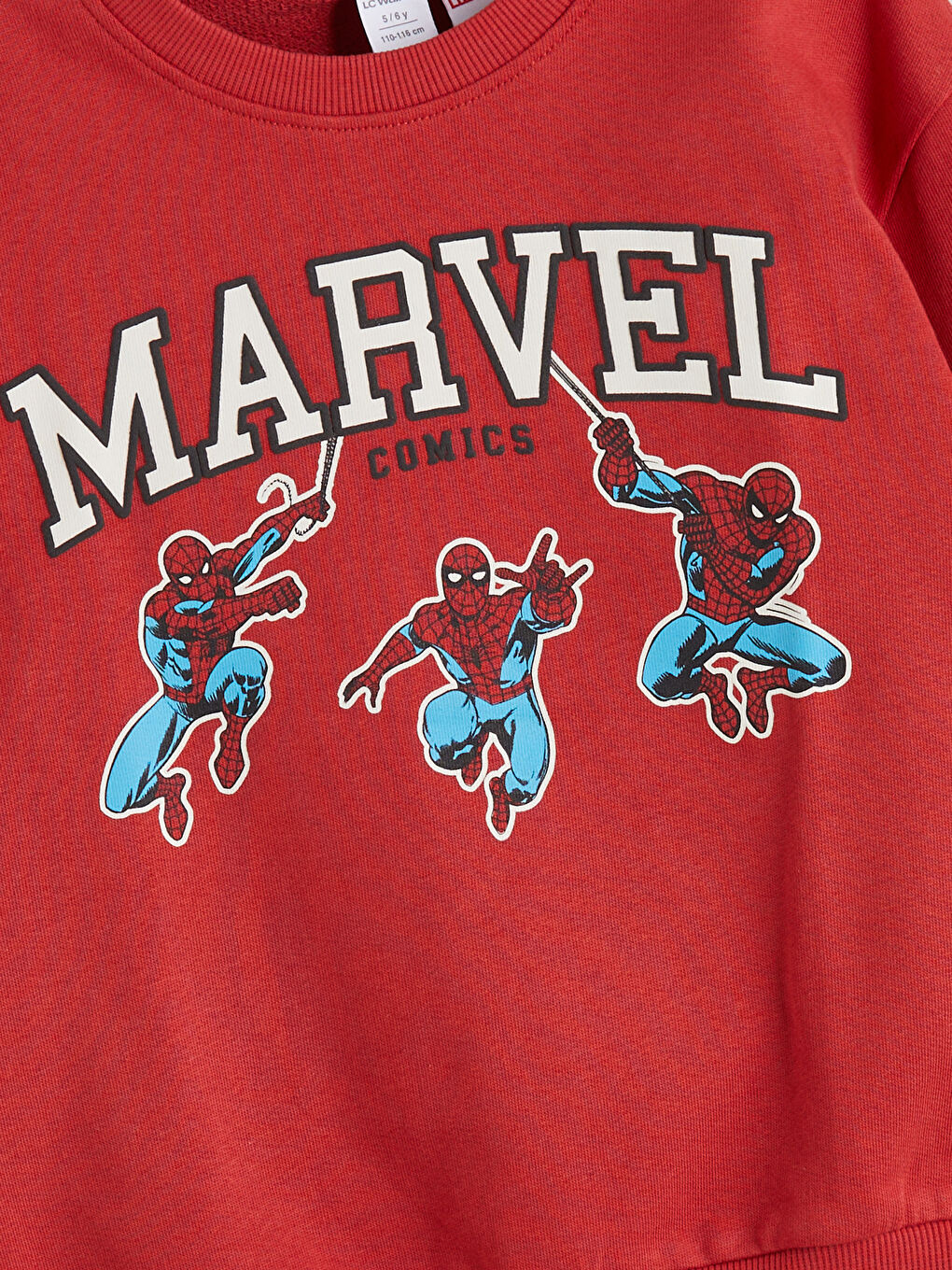 LCW Kids Spider-Man Printed Boys' Sweatshirt -W56392Z1-HQY