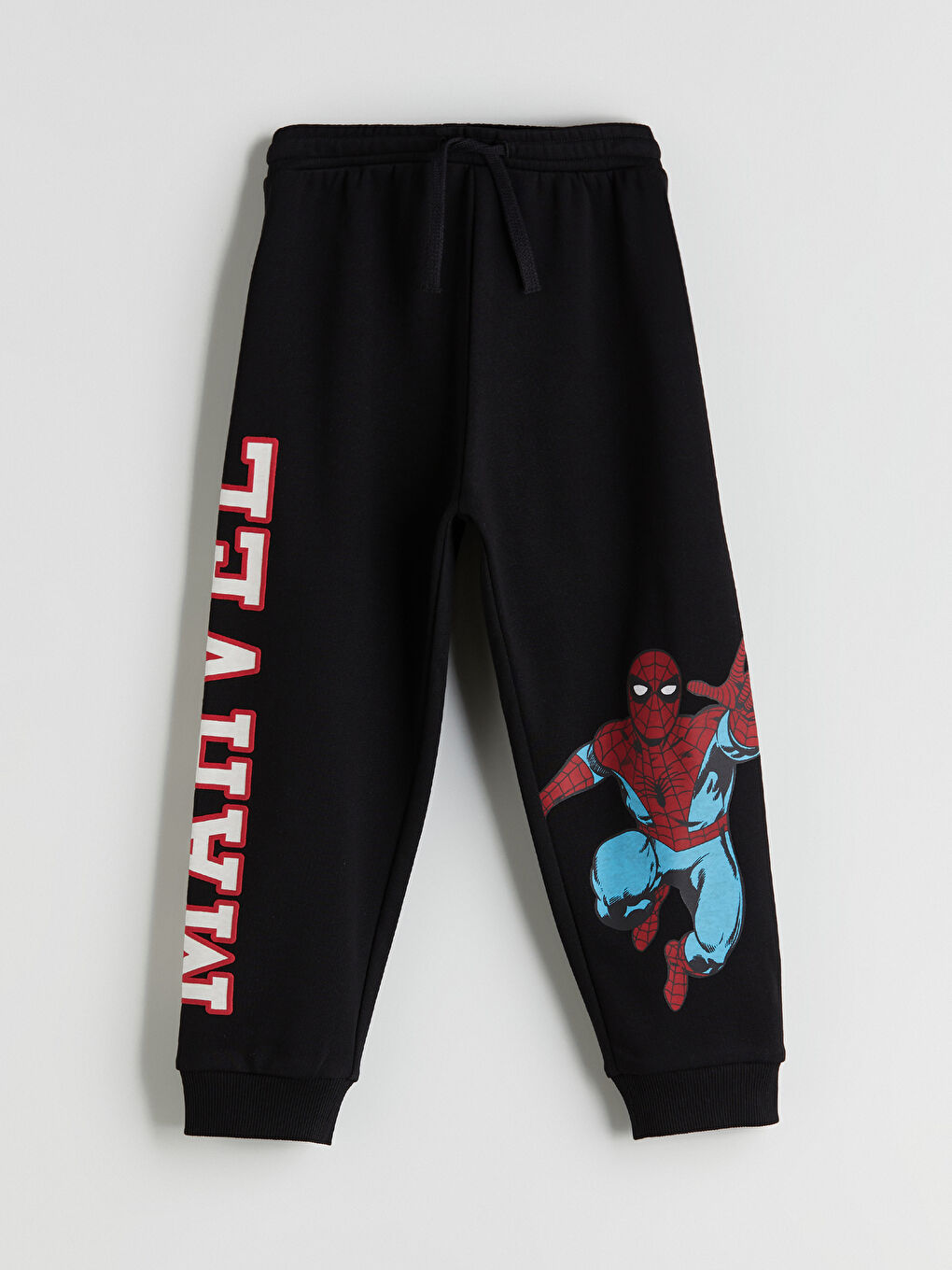 LCW Kids Elastic Waist Thick Spider-Man Printed Boys' Jogger Sweatpants -W56394Z1-CVL