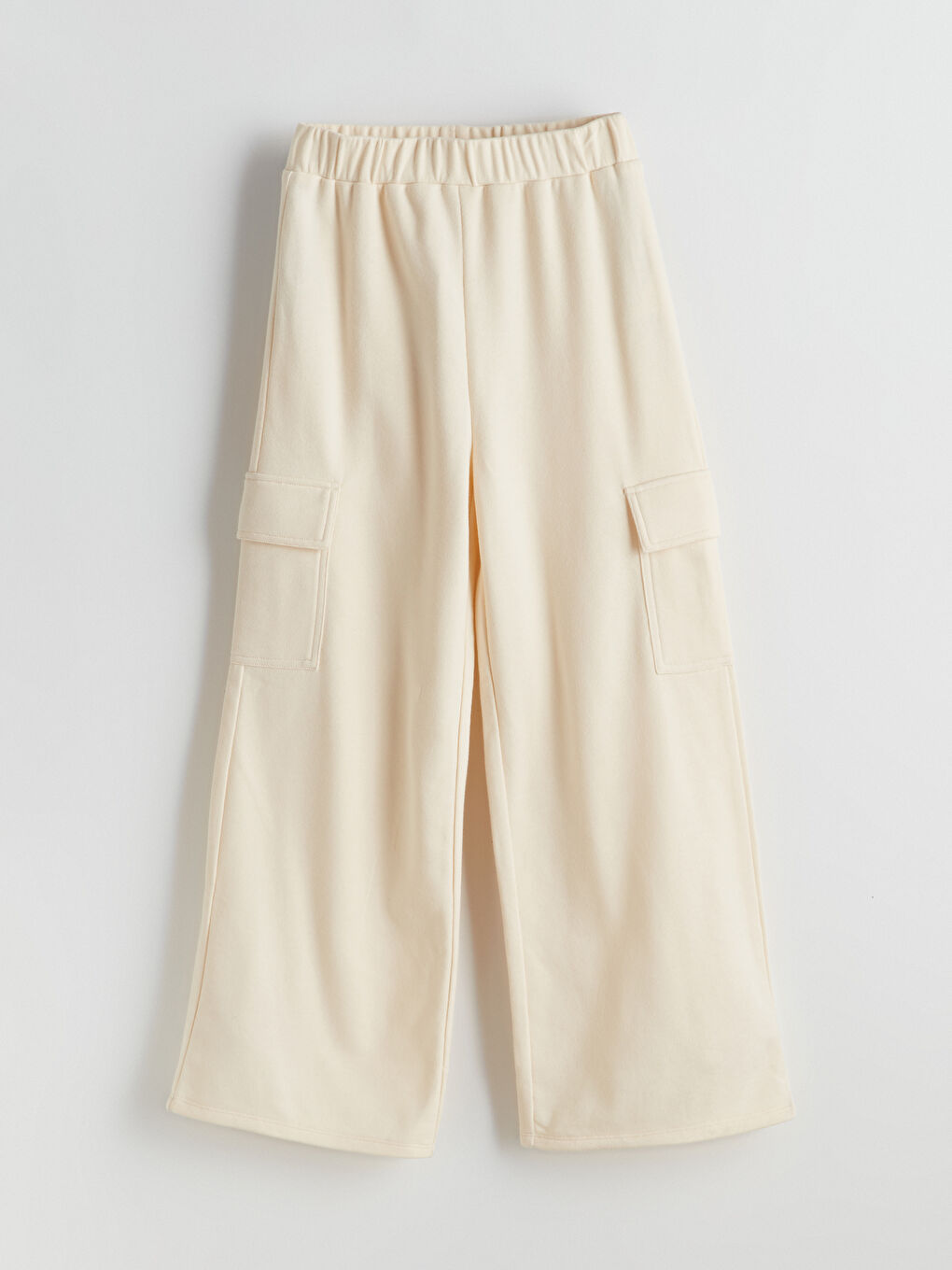 LCW Kids Girls' Cargo Sweatpants with Elastic Waist -W56397Z4-YDK