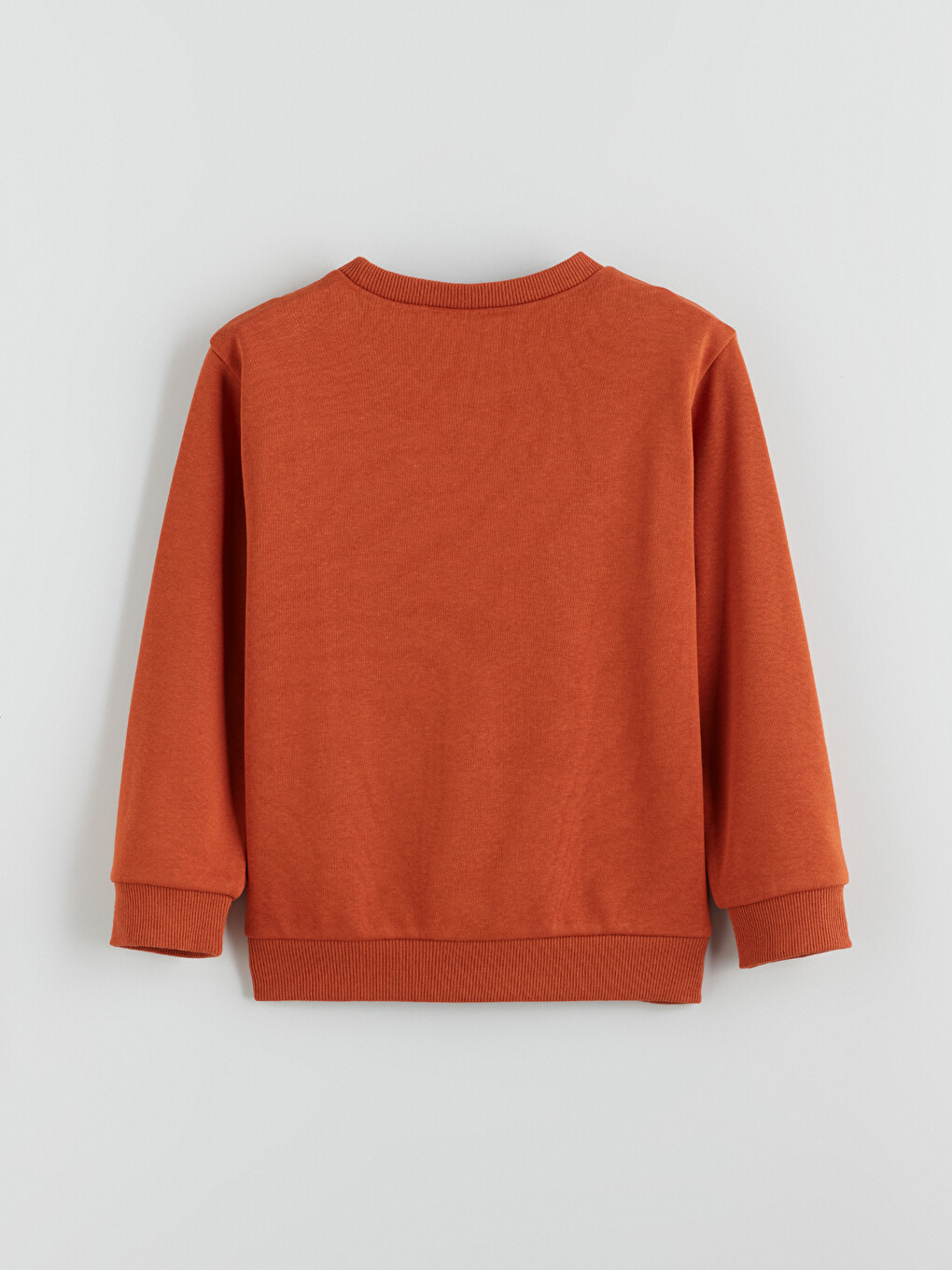 Turuncu Baskılı Erkek Çocuk Sweatshirt-1