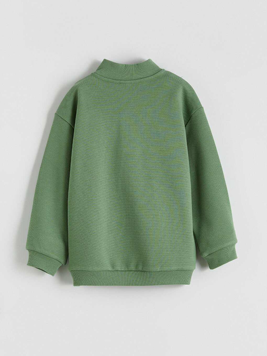 Yeşil Dik Yaka Erkek Çocuk Sweatshirt-2