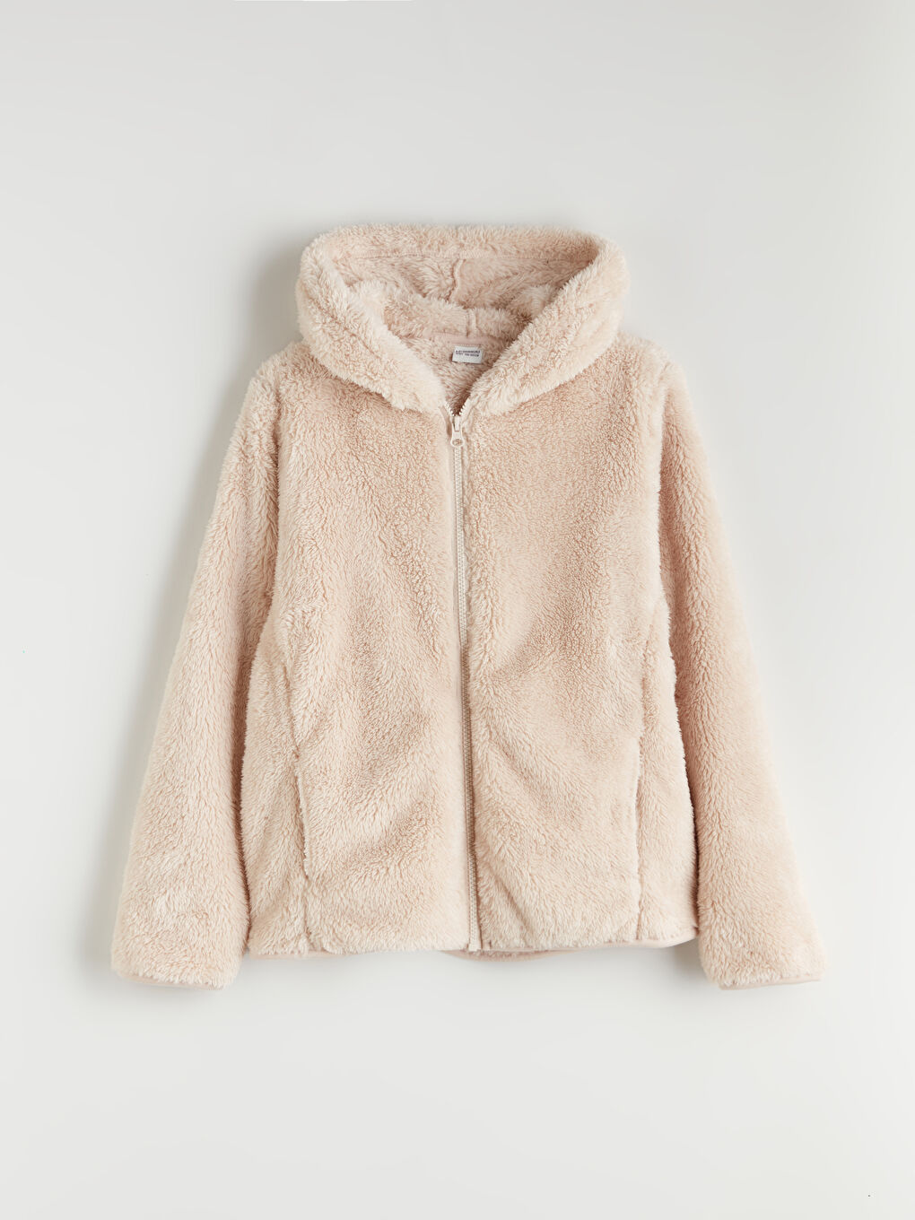 Hooded Plush Girls' Zip-Up Sweatshirt