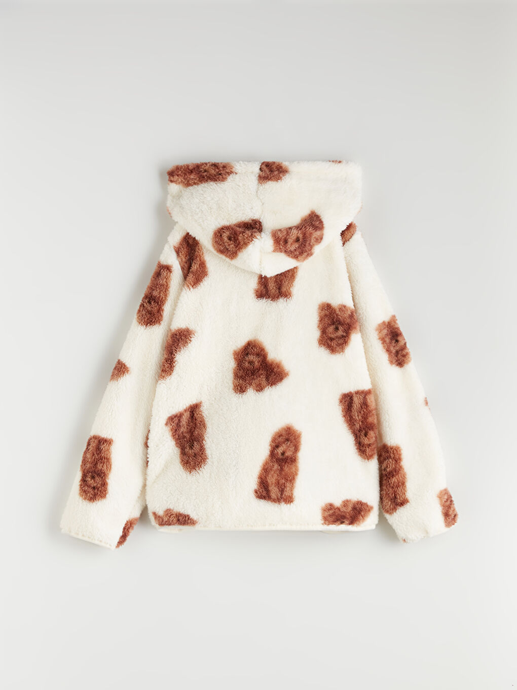 Hooded Zip-Up Girls' Sweatshirt-3