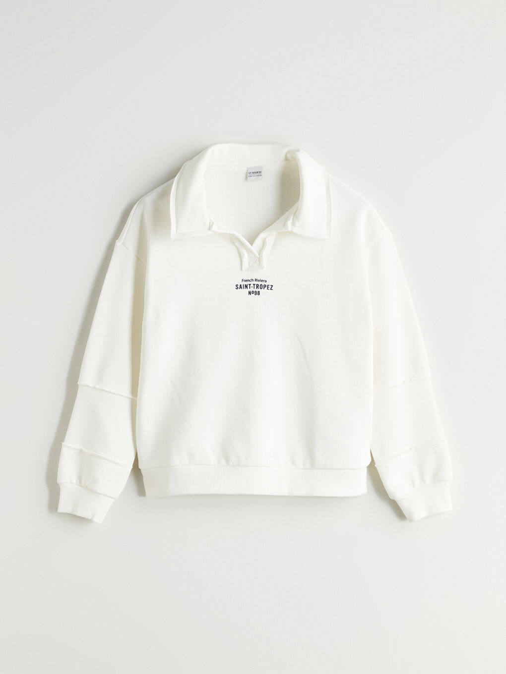 LCW Kids كنزة رياضية بيج فاتح / ايكرو فتاة -W56427Z4-FES