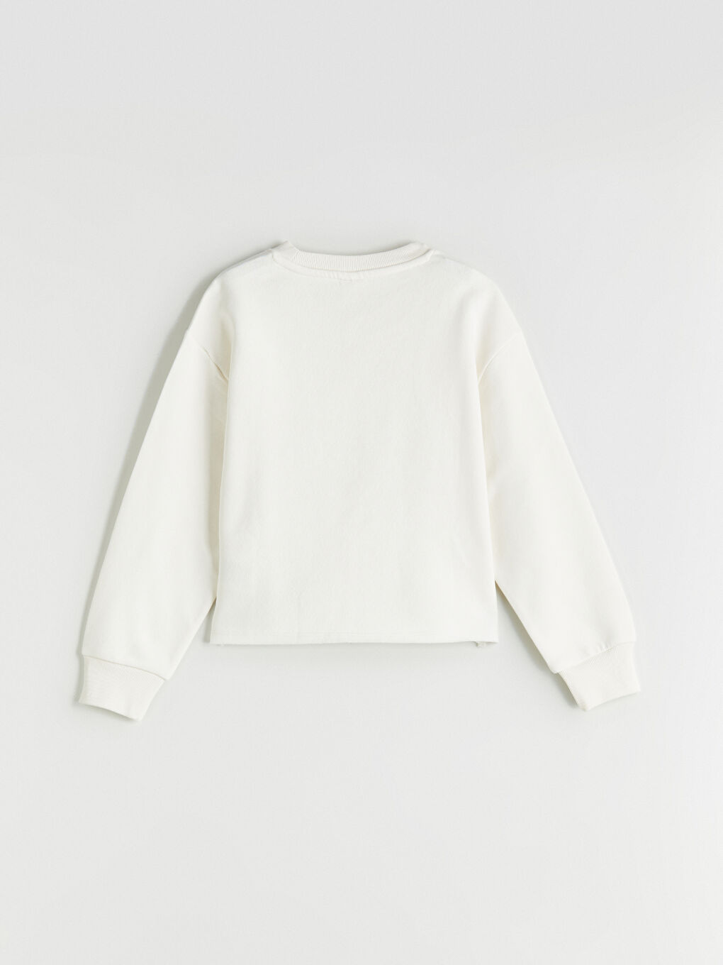 LCW Kids Crew Neck Printed Girls' Sweatshirt -W56430Z4-FES