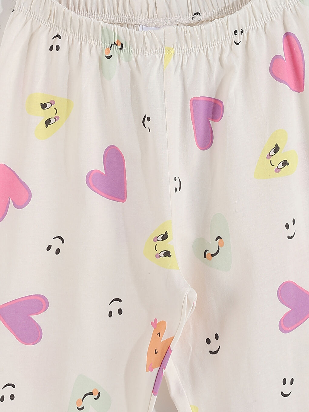 Crew Neck Girls' Pyjama Set-5
