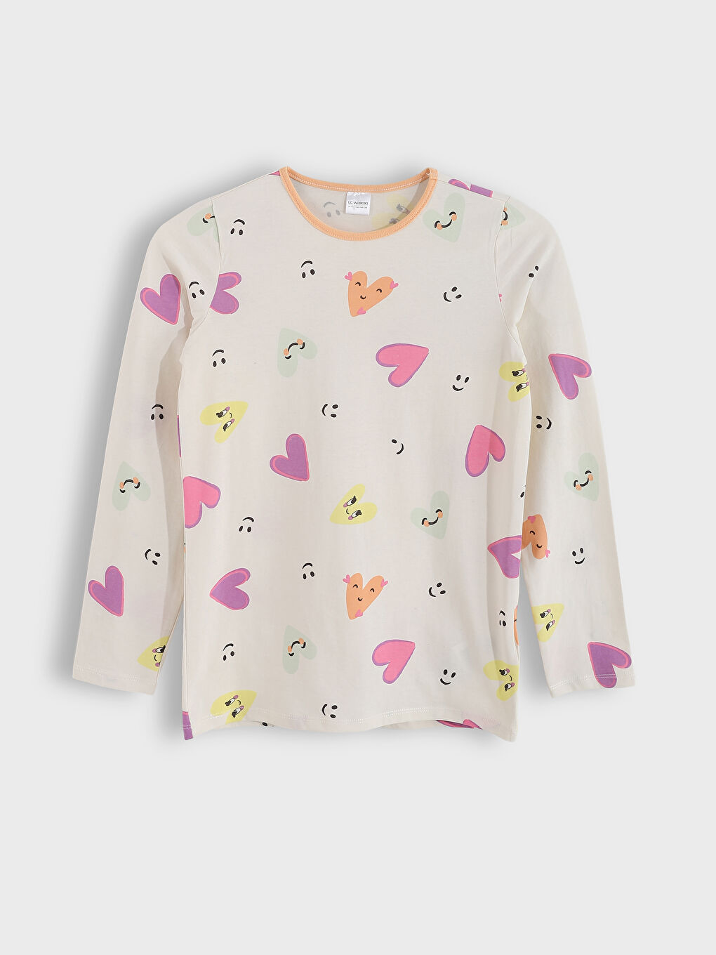 Crew Neck Girls' Pyjama Set-1