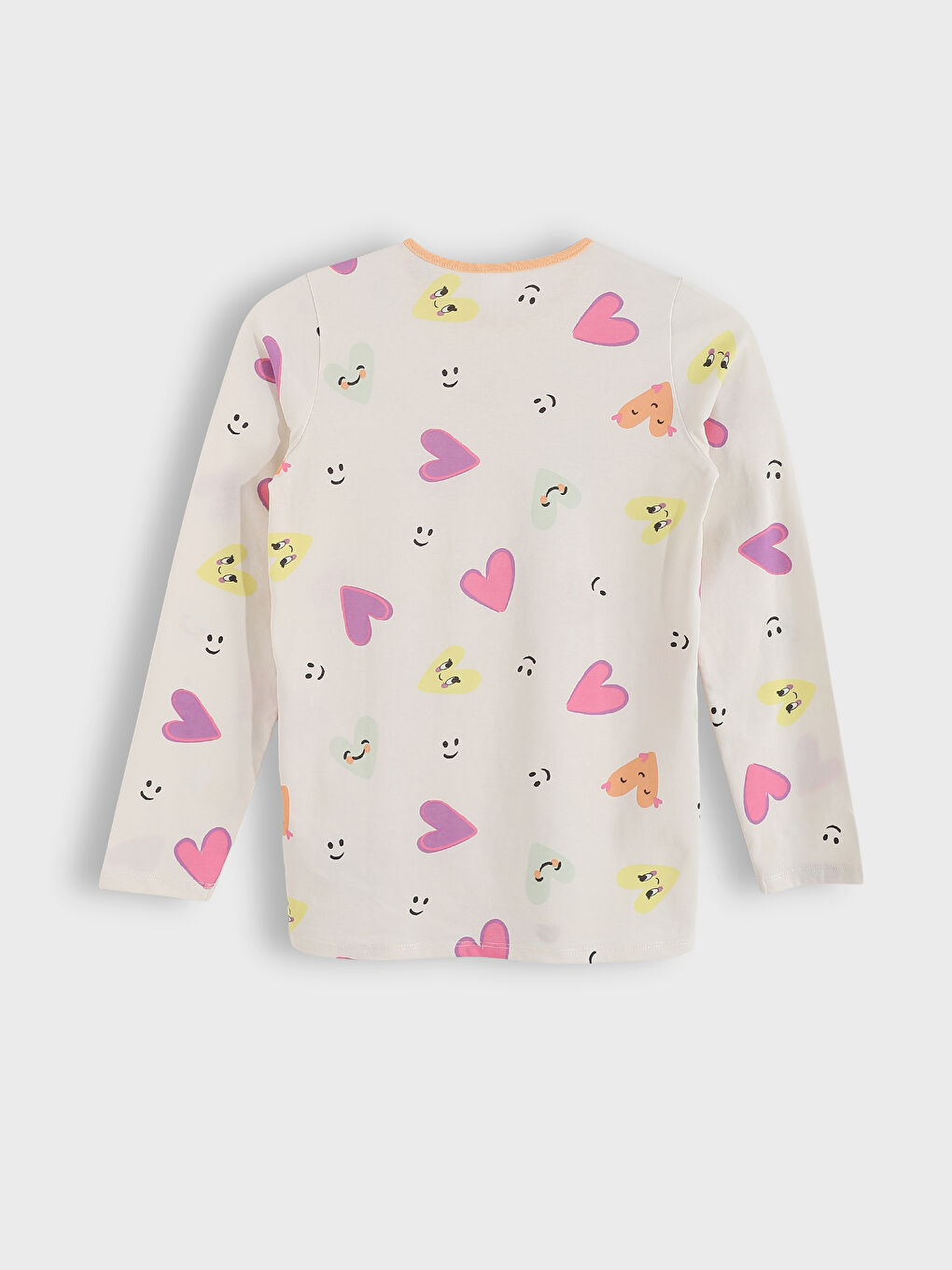 Crew Neck Girls' Pyjama Set-3