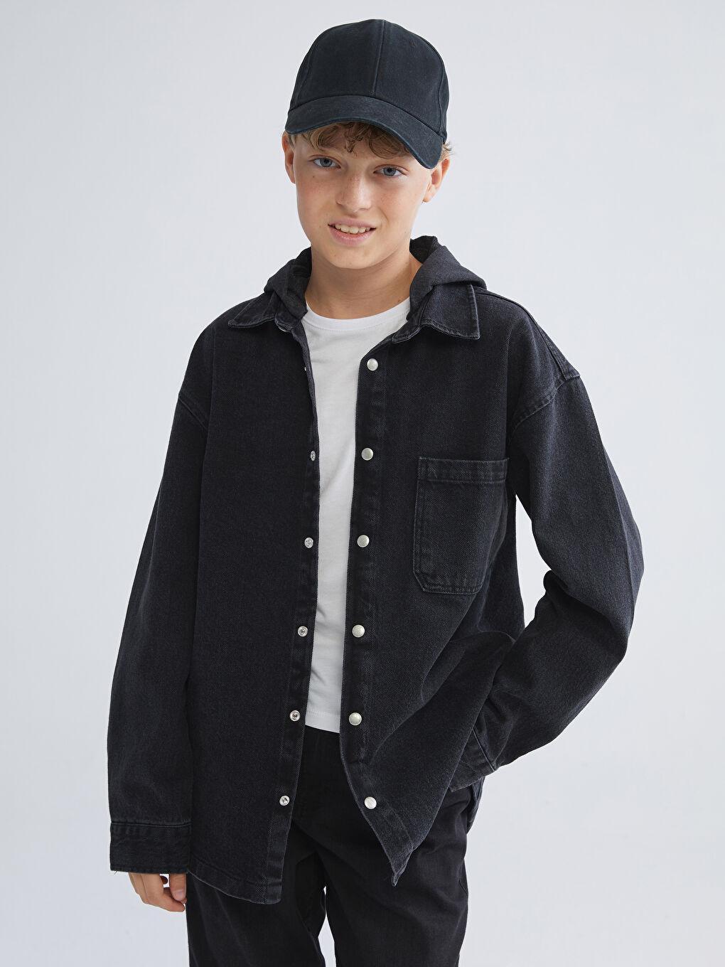 Chemise en Jean Basique pour Garçons