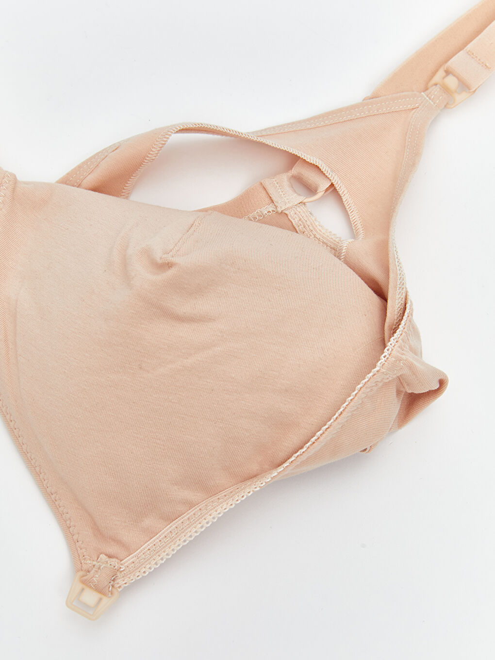 Pembe Balensiz Dolgusuz Düz Emzirme Sütyeni 2'li Paket-2