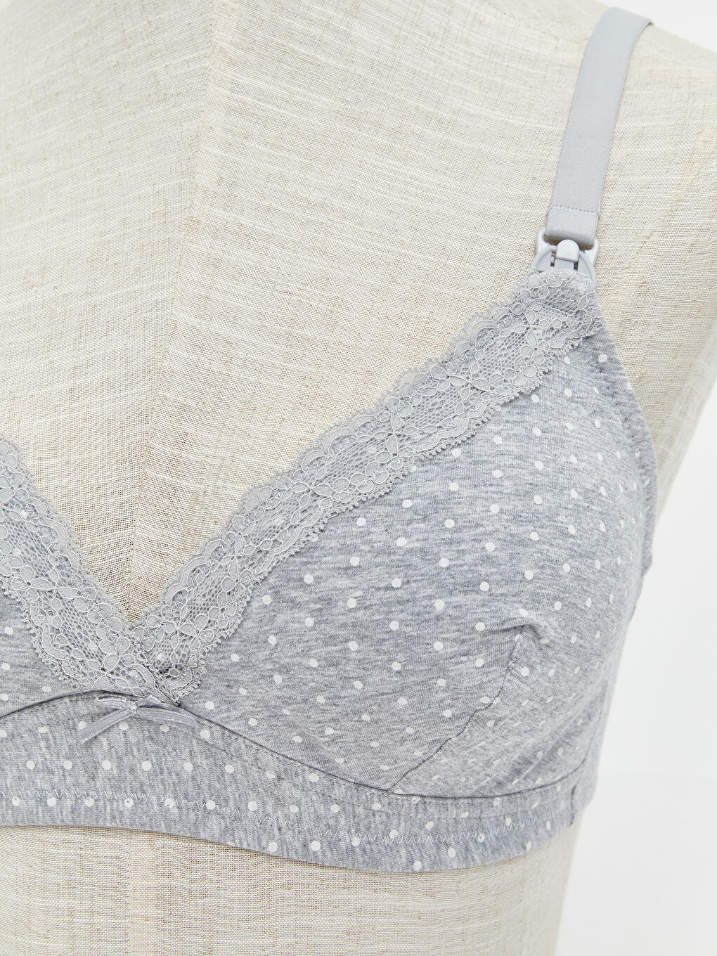 LCW DREAM Non-Wired Non-Padded Polka Dot Nursing Bra -W56492Z8-998