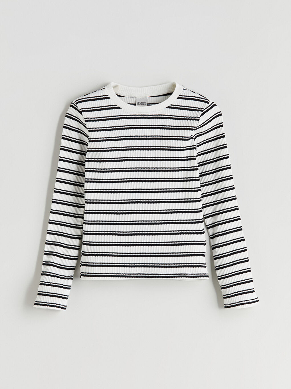 Crew Neck Striped Girls' T-Shirt