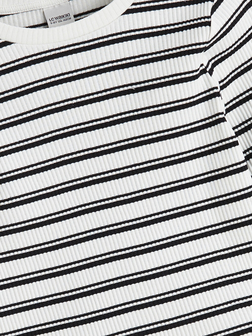 Crew Neck Striped Girls' T-Shirt-1