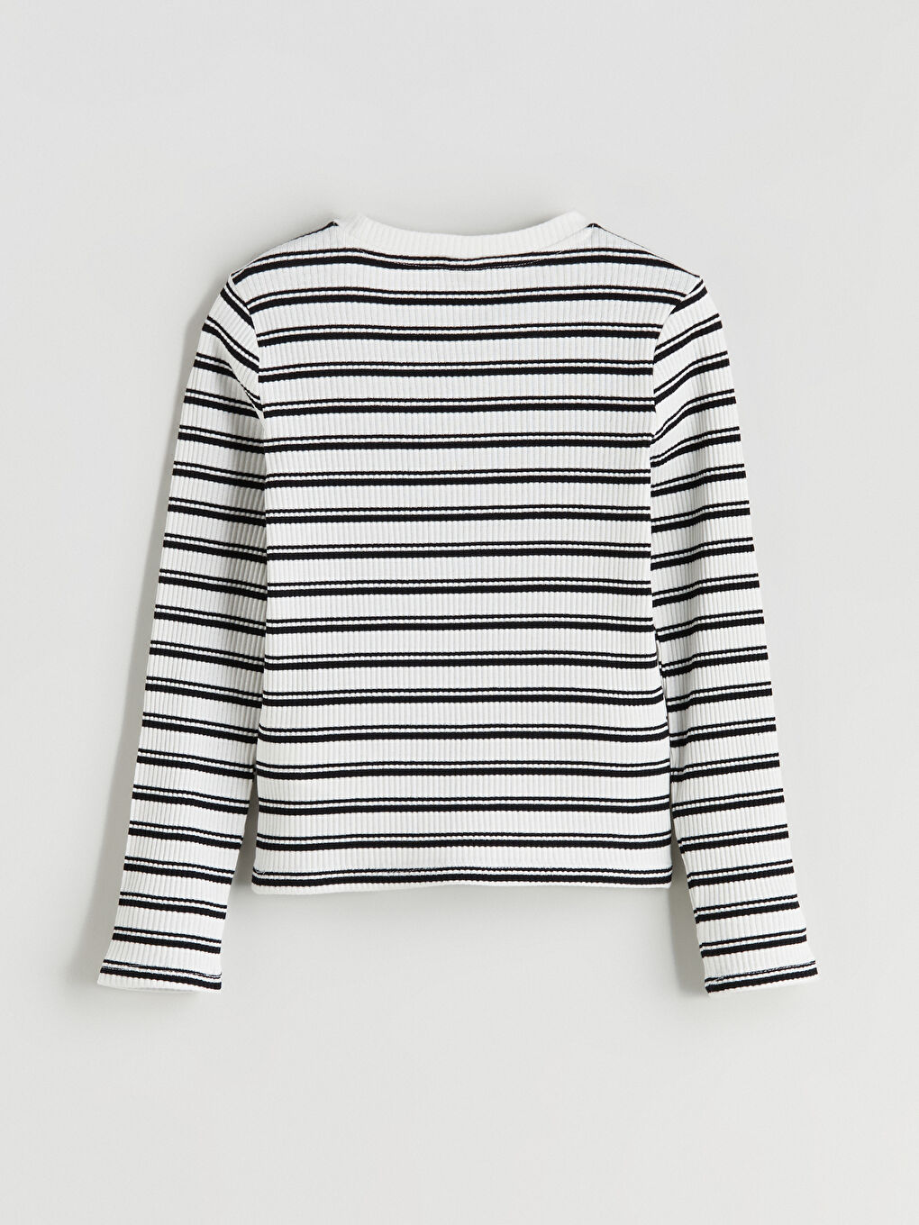 Crew Neck Striped Girls' T-Shirt-2