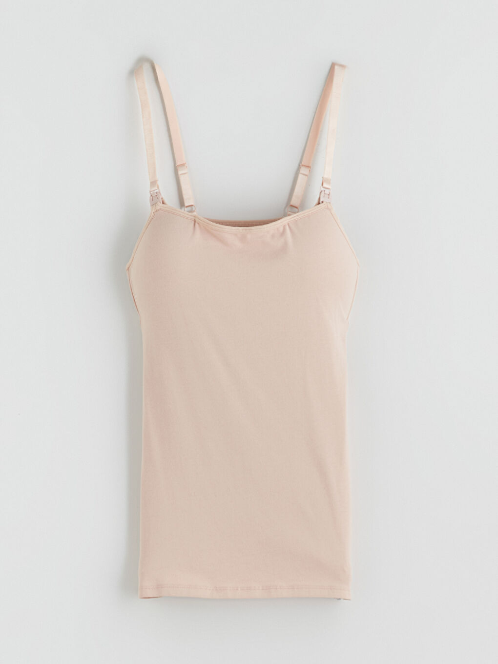LCW DREAM U-Neck Plain Strappy Maternity Nursing Tank Top -W56507Z8-D0P