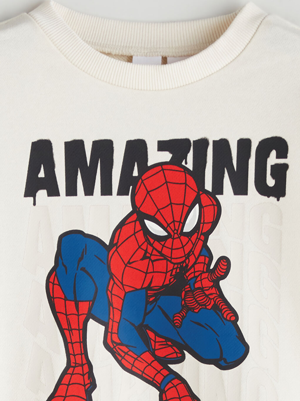 Crew Neck Spider-Man Printed Boys' Tracksuit Set-2