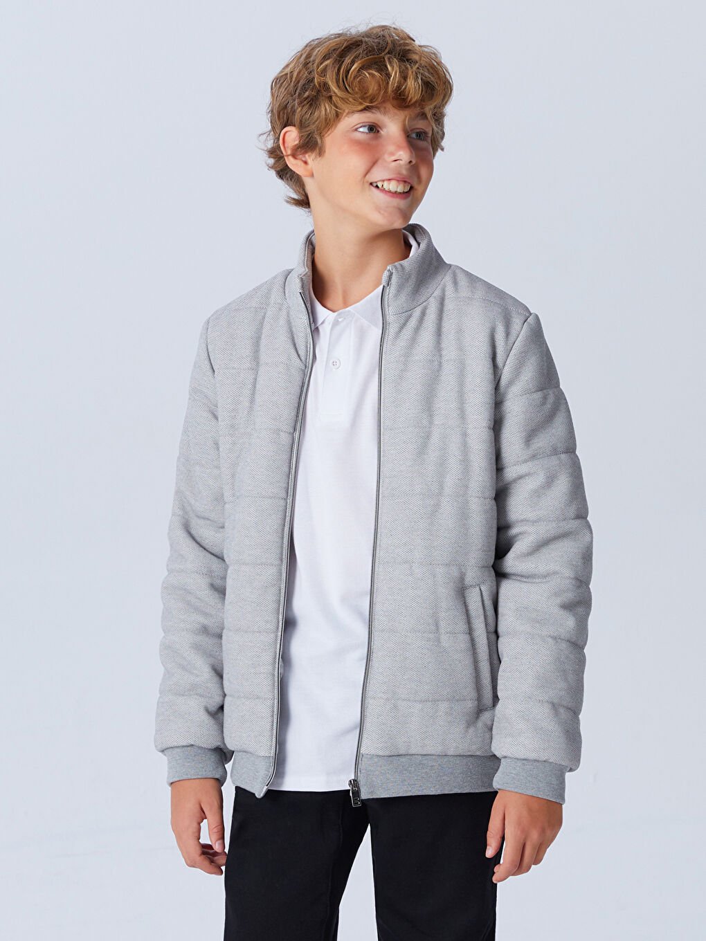 LCW Kids معطف رمادي ولد -W56549Z4-LAL