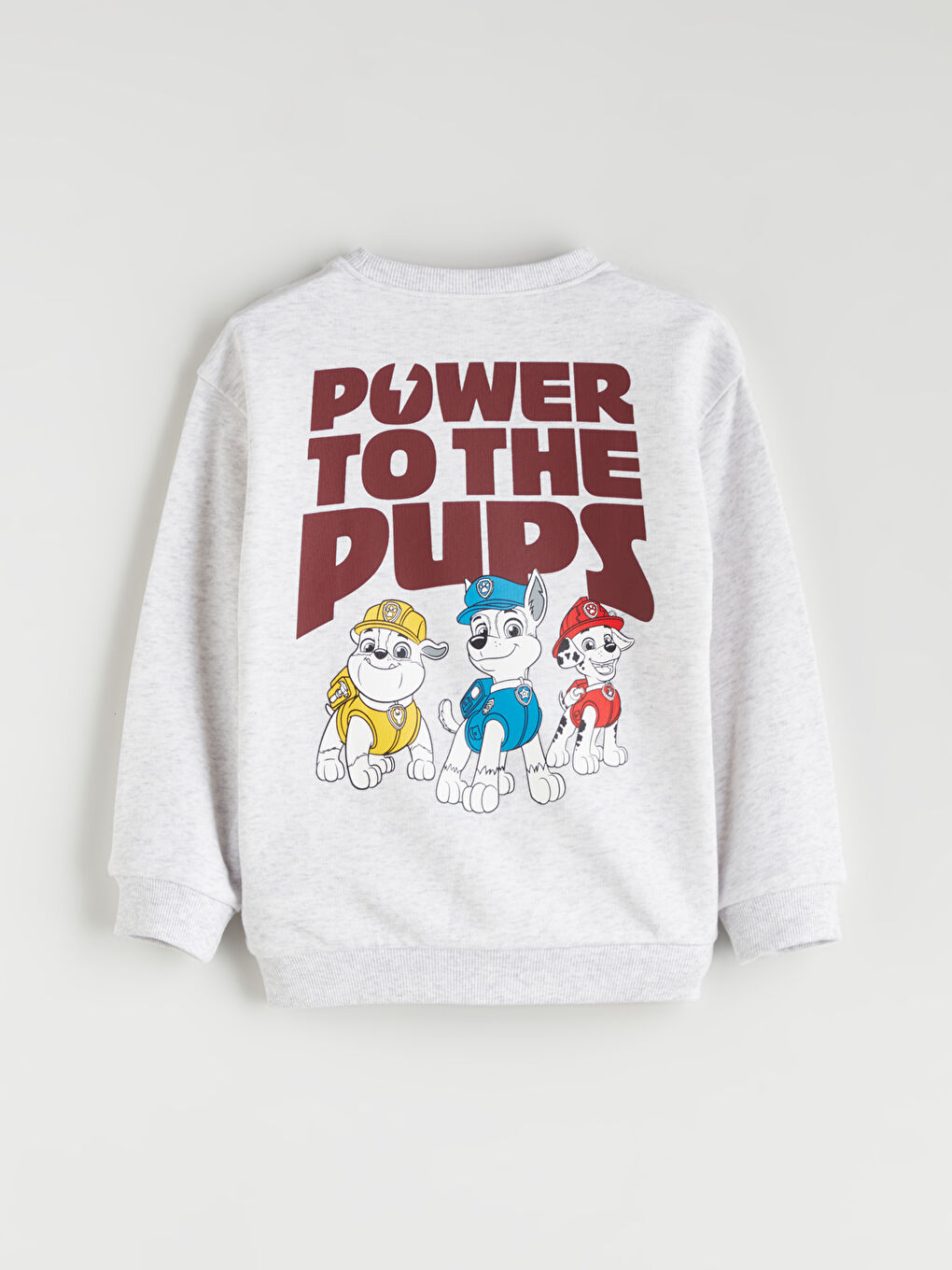 Beyaz Paw Patrol Baskılı Erkek Çocuk Sweatshirt-1