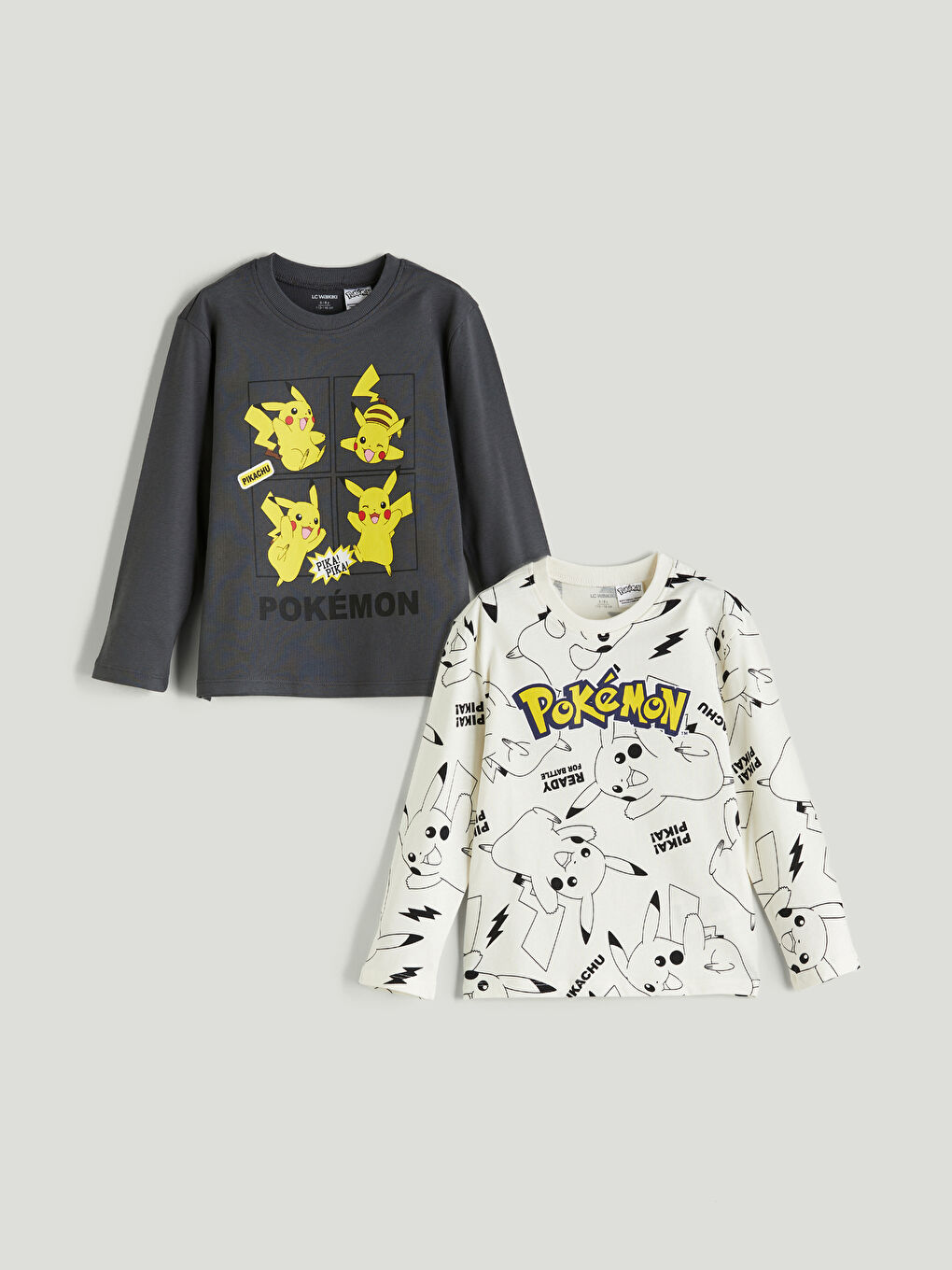LCW Kids Boy GREY T-Shirt -W56567Z1-HGL