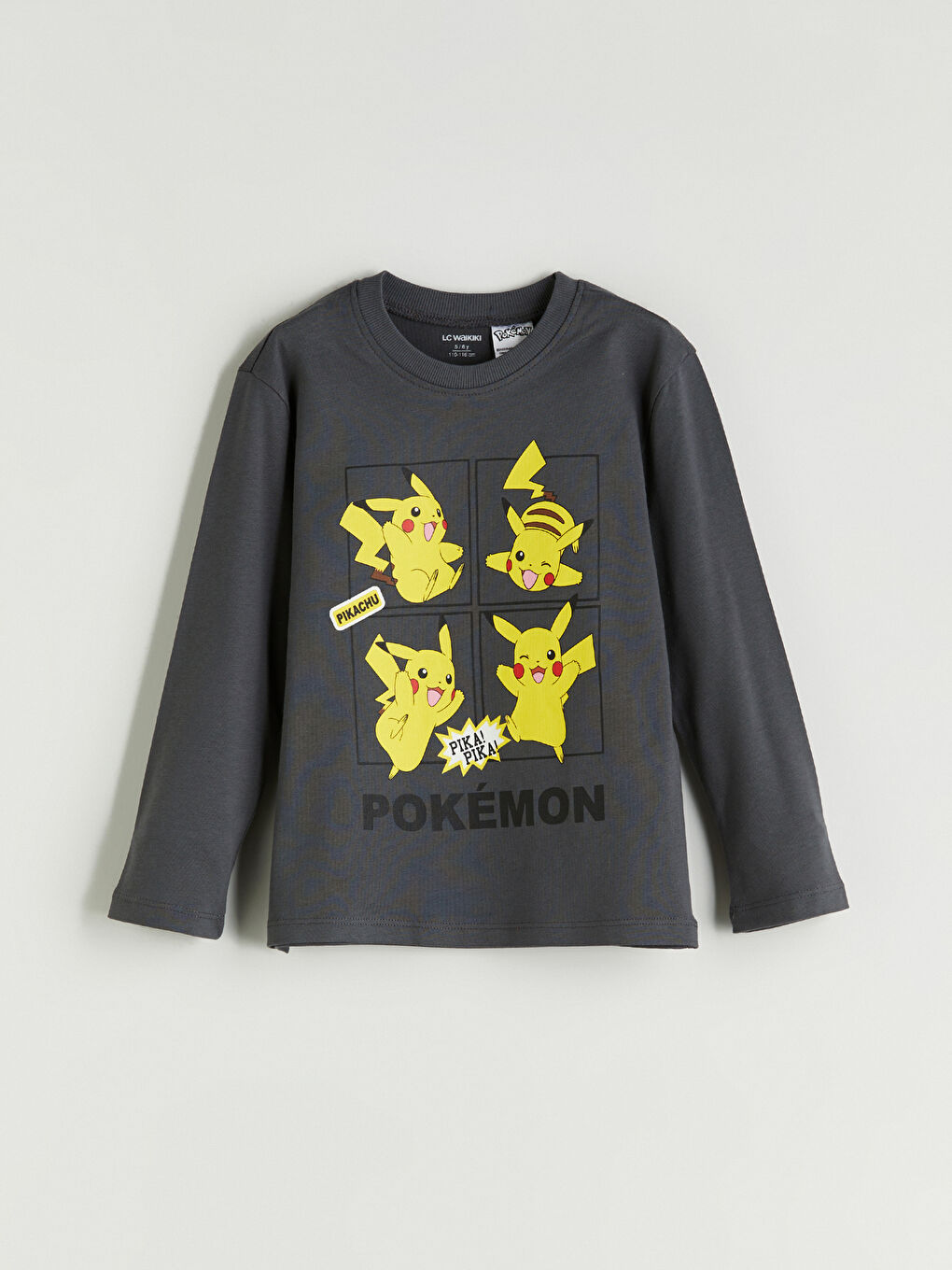 LCW Kids Boy GREY T-Shirt -W56567Z1-HGL