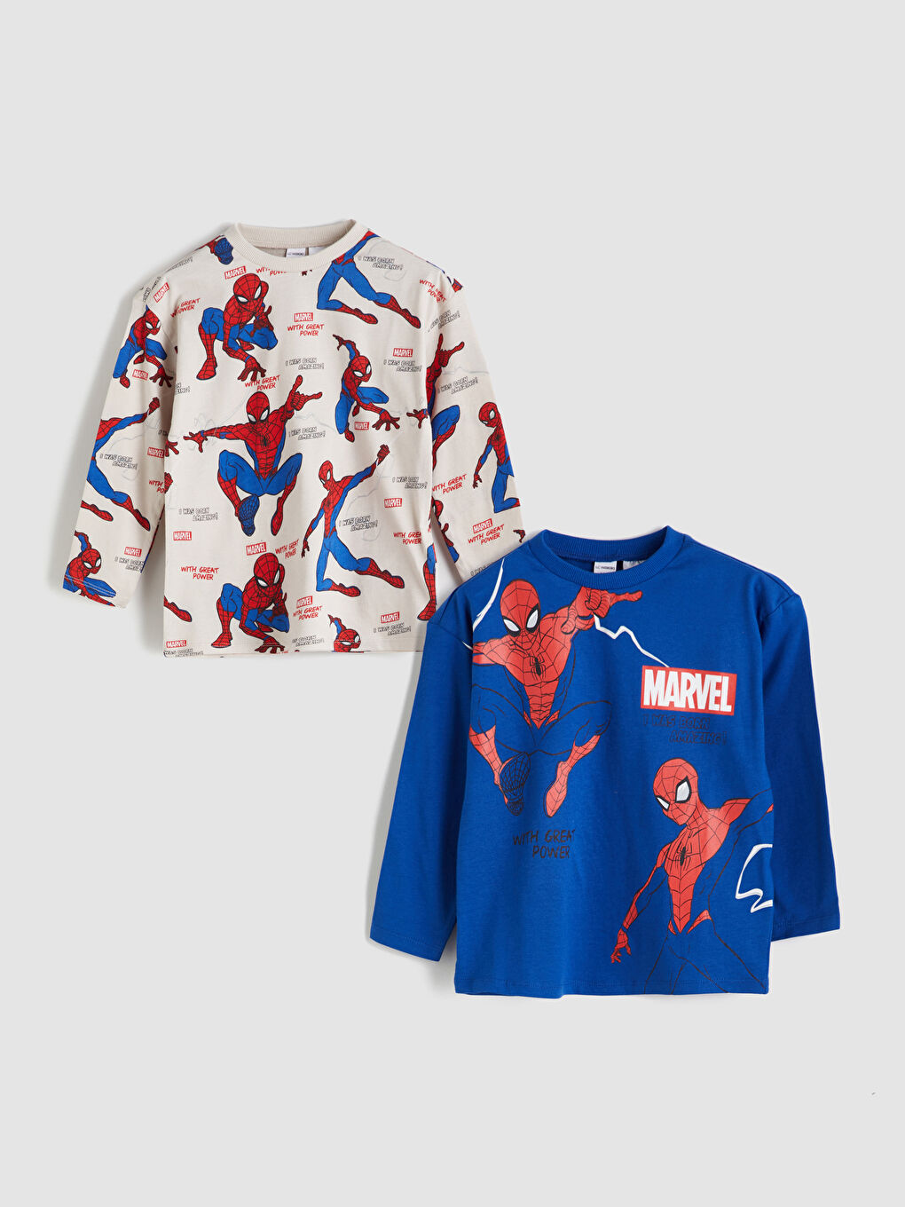 LCW baby Spider-Man Printed Boys' T-Shirt 2 Pack -W56578Z1-HLM