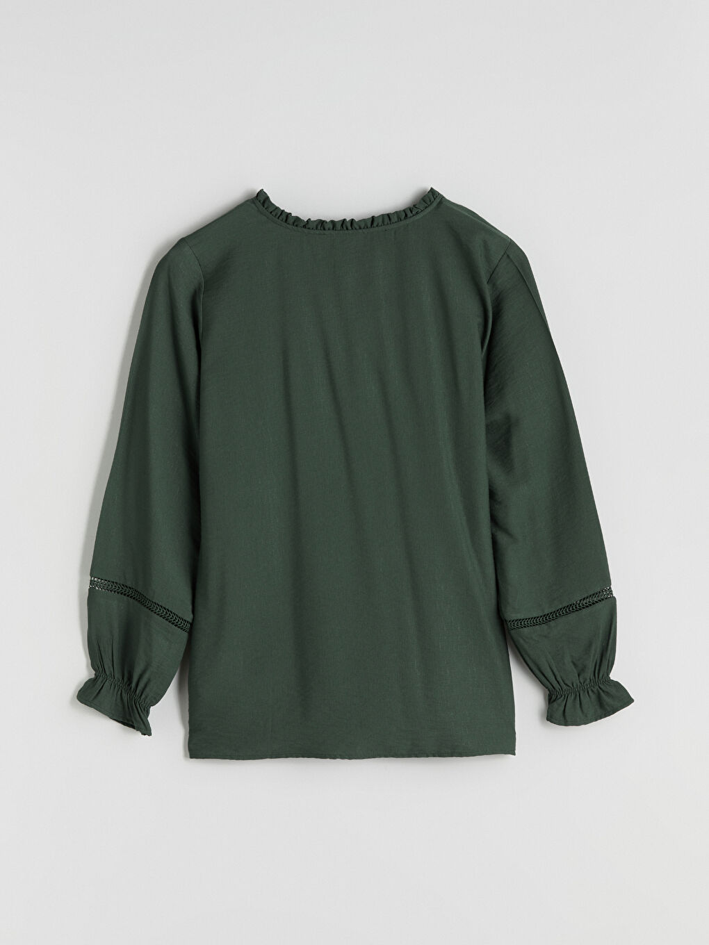 LCW Grace Tie Neck Women's Blouse -W56583Z8-HQM