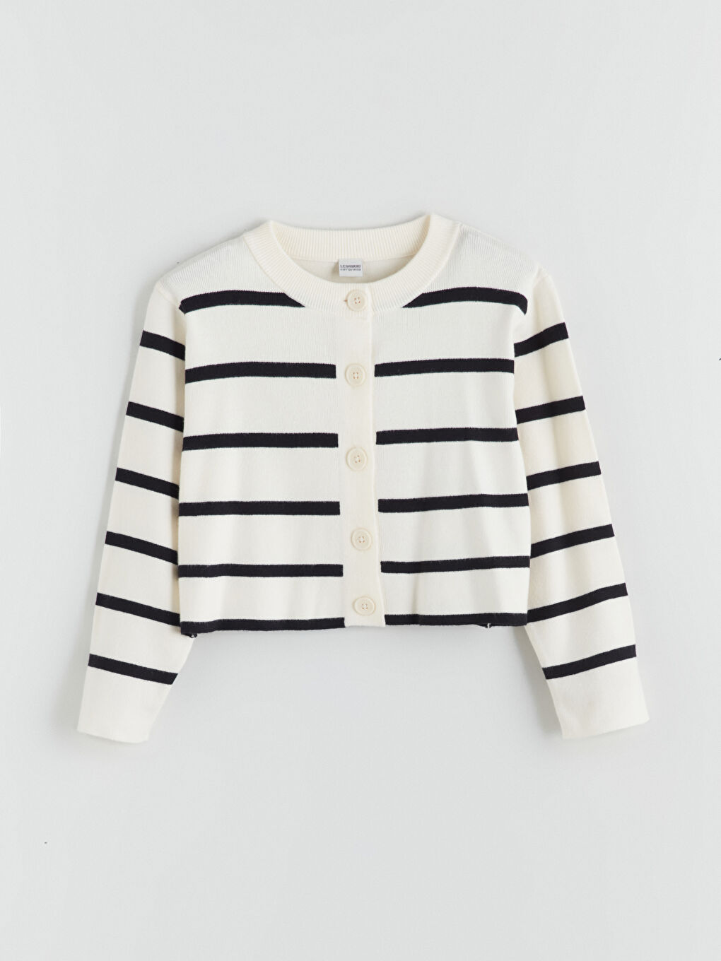 LCW Kids Kardigan za devojčice sa okruglim izrezom od trikotaže -W56585Z4-SZ5