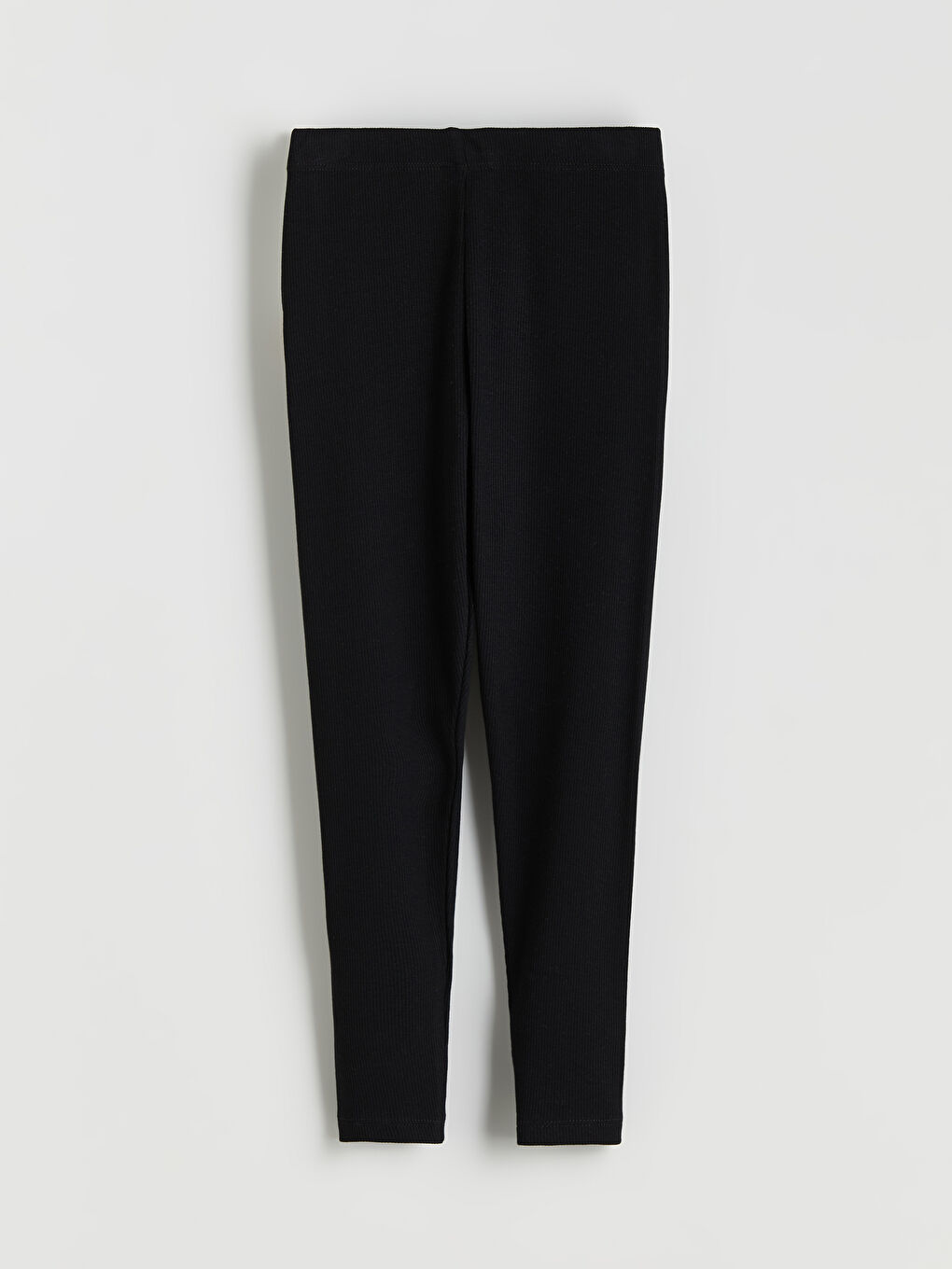 Siyah Beli Lastikli Kız Çocuk Tayt