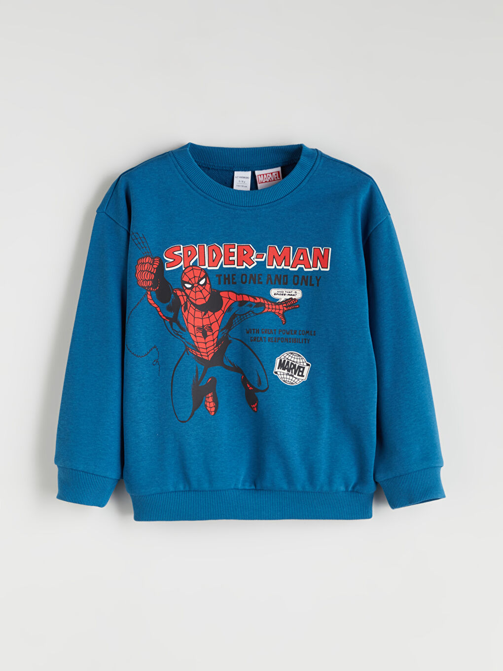 Crew Neck Spider-Man Printed Boys' Tracksuit Set-1