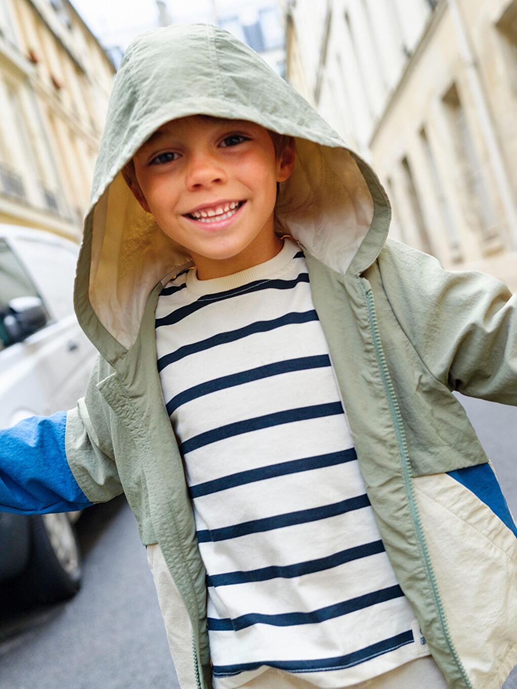 Crew Neck Striped Boys' T-Shirt